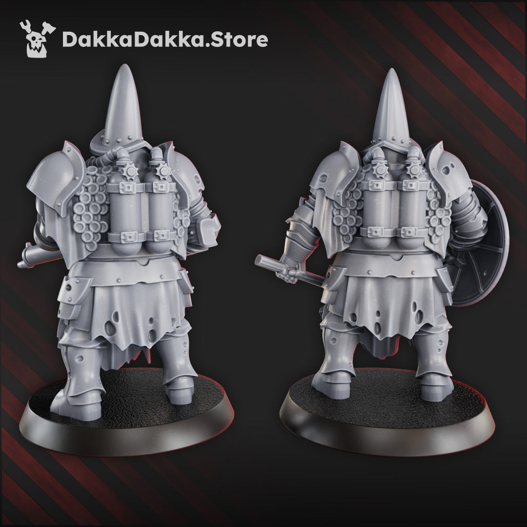 Inquisitor-Schild und Maschinengewehr des Henkers