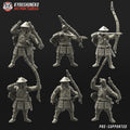 6 archers ashigaru