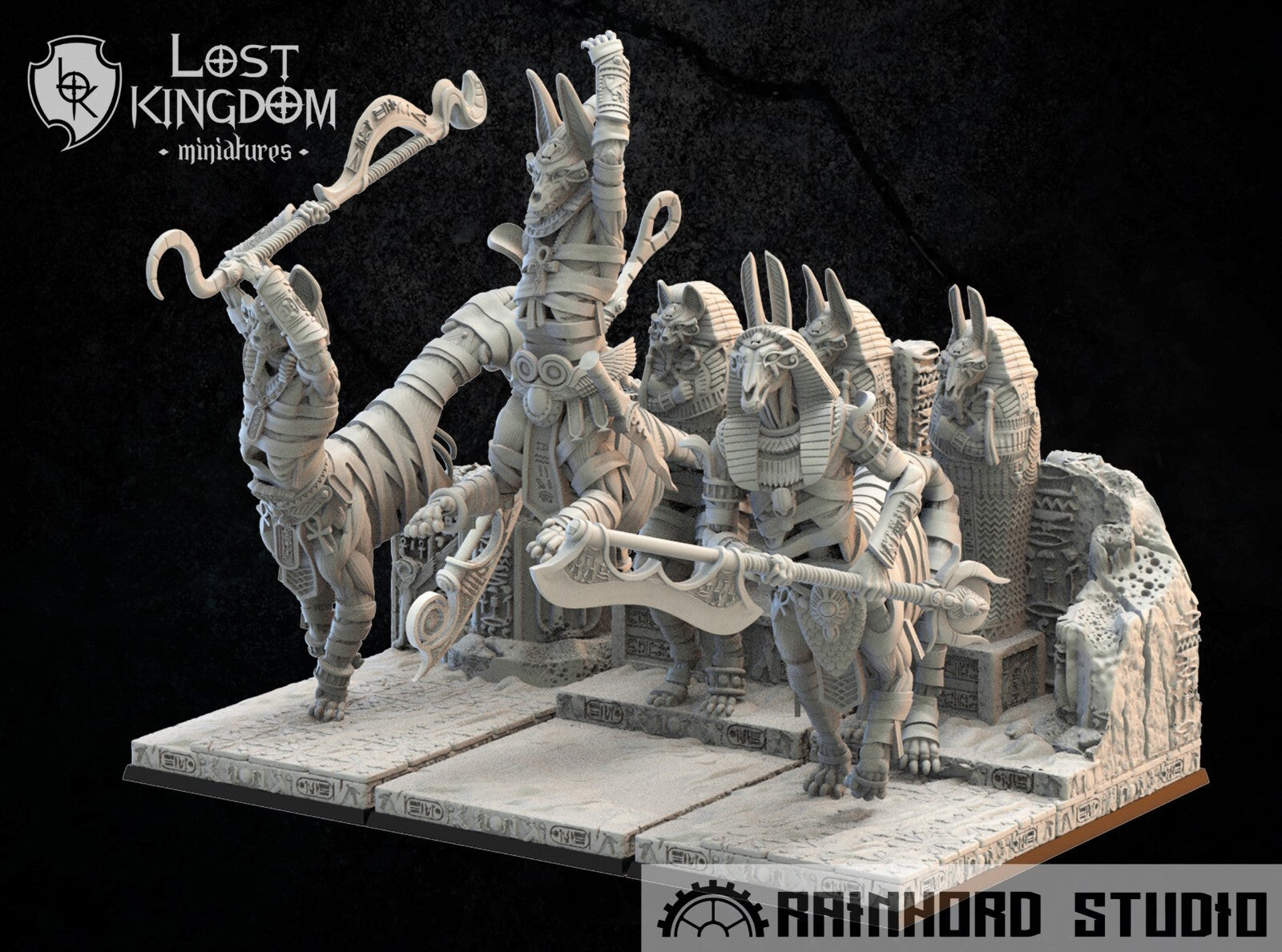 3 gardiens  rois des tombes