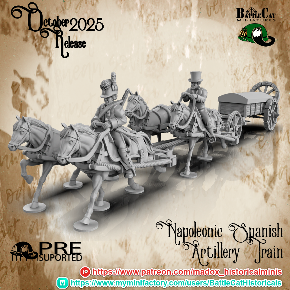Napoleonic Spanish Artillery Train 28mm