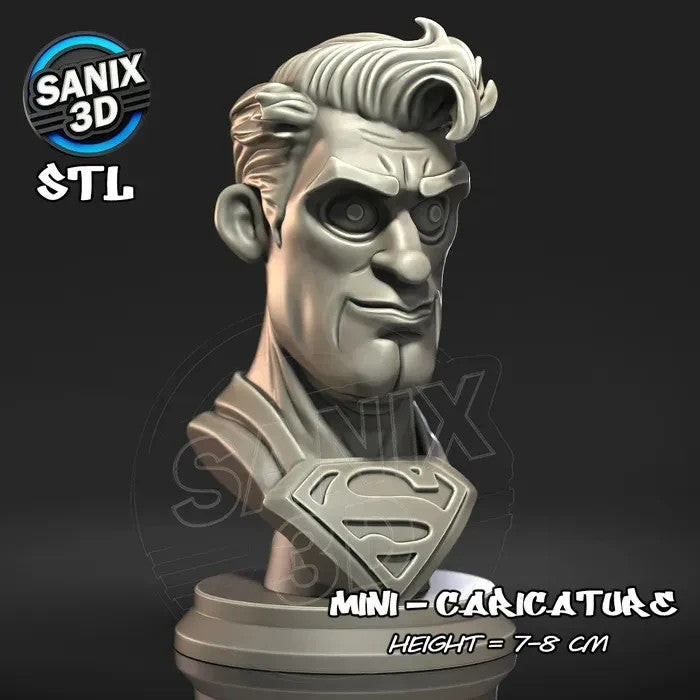 mini bust caricatures