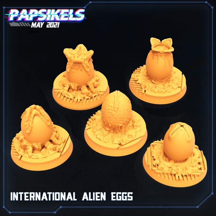 5 INTERNATIONAL ALIEN EGGS