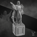 statue hauteur 8,4 cm avec piedestal