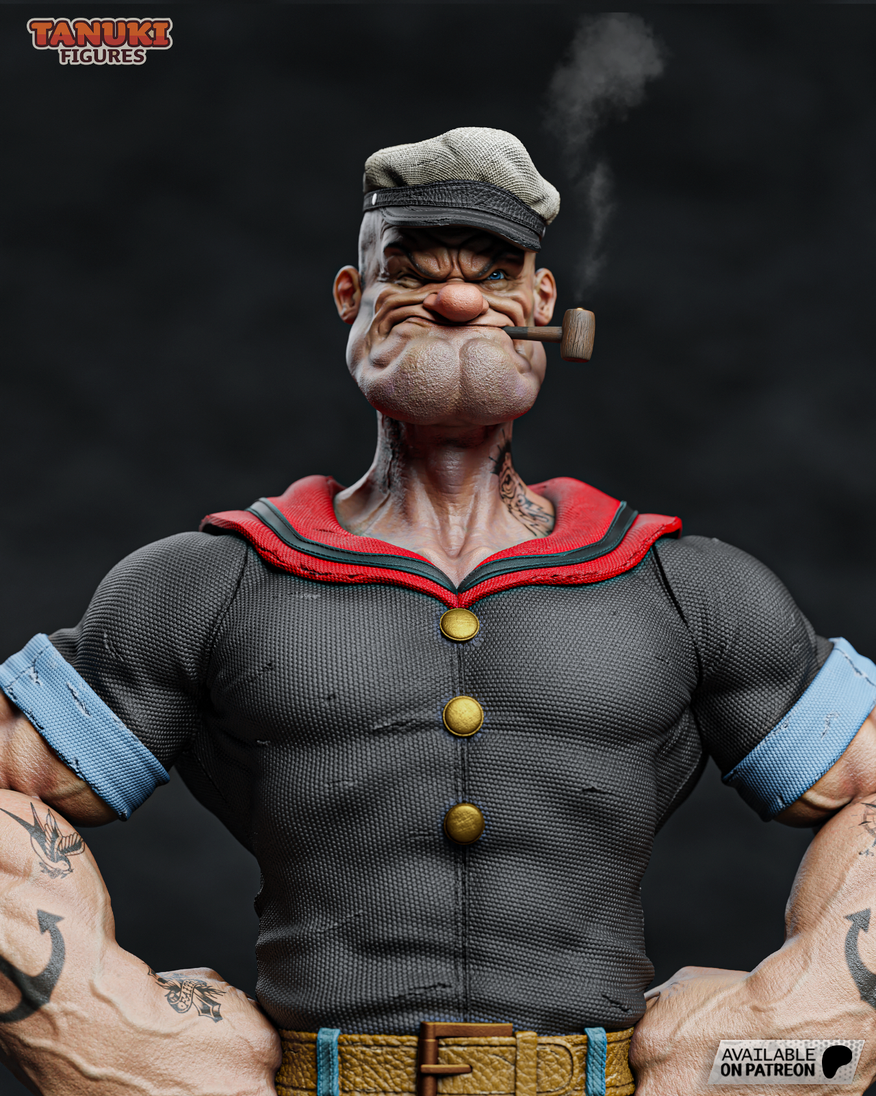 popey  figurine fan art 30 CM