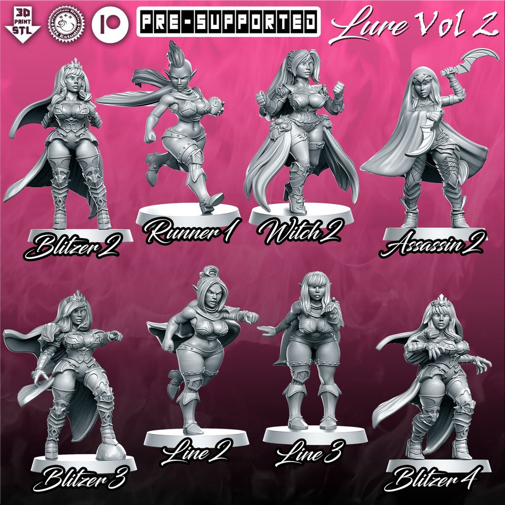 equipe feminine elfe noires fantasy