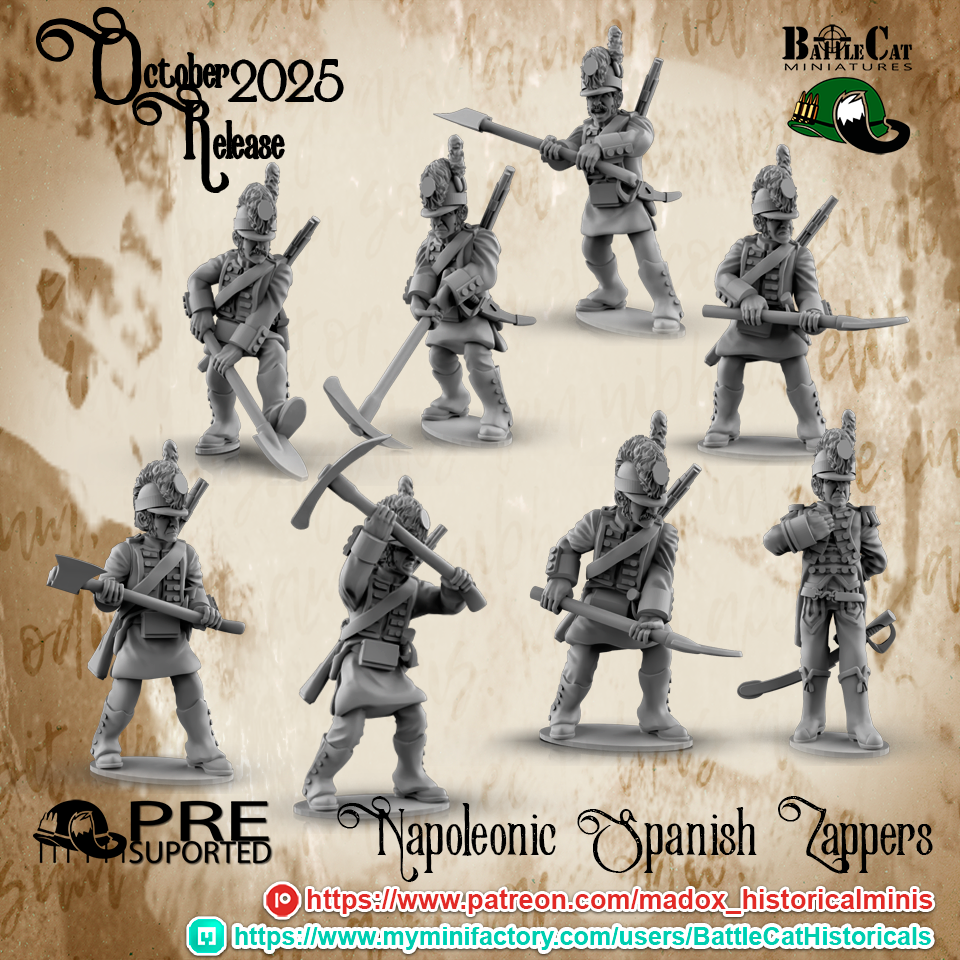 Napoleonic Spanish Zappers 28mm