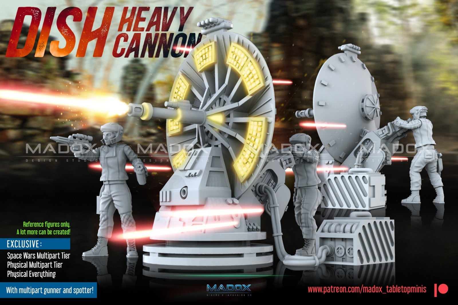 dish heavy cannon compatible star wars legion