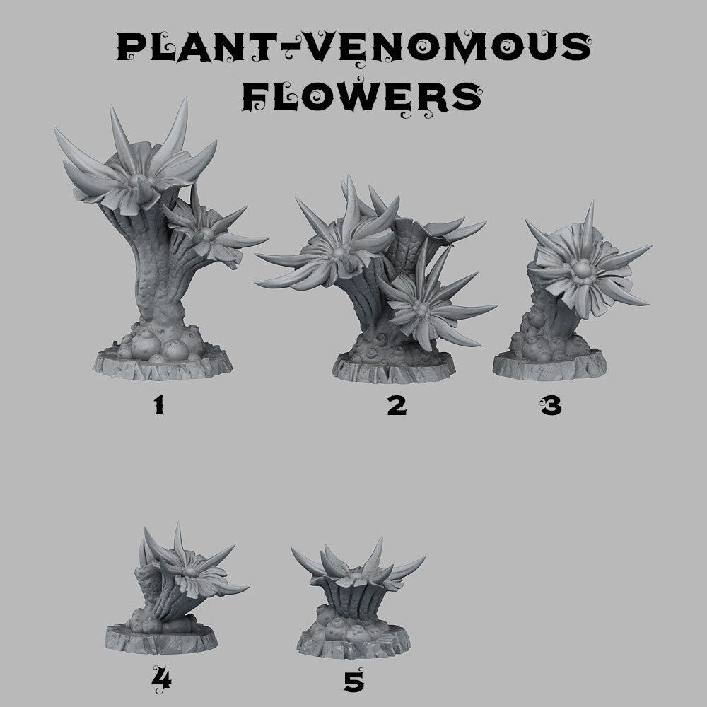 decor 5x plante alien 