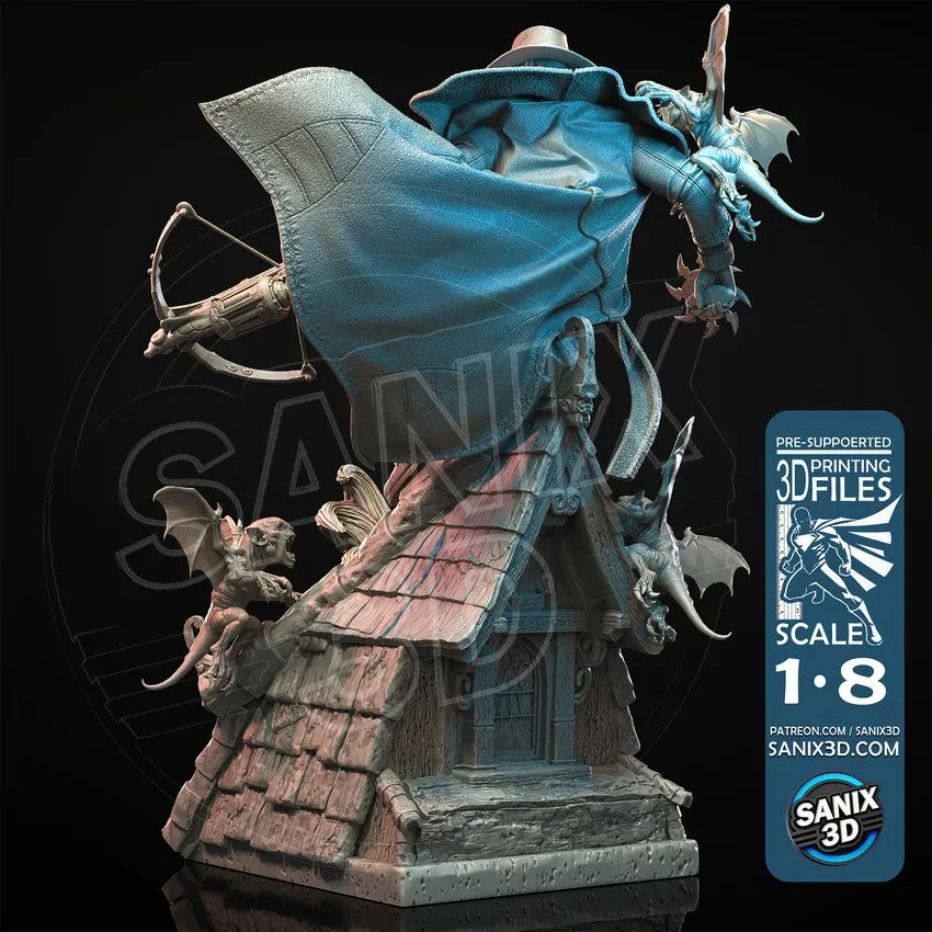 Van Helsing - 30 CM DE HAUT figurine fan art