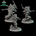 3 spectres + socle 50mm compatible comtes vampires