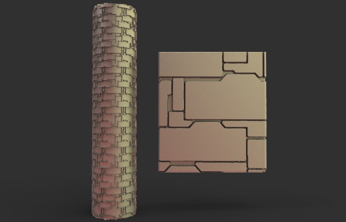 Rouleau de Modélisme 15cm panneaux futuristes