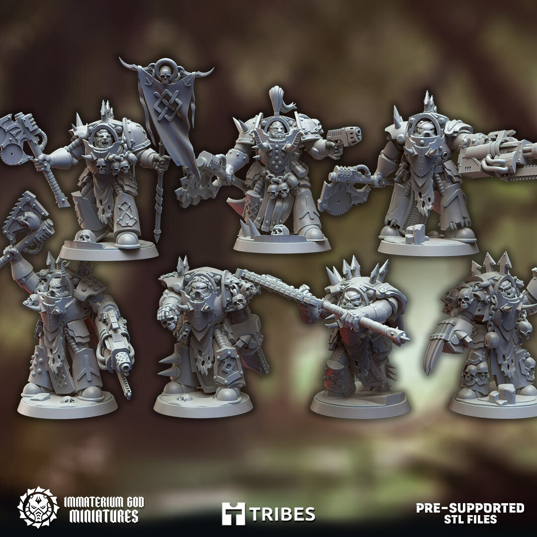7 Hellflayers socle 40mm 