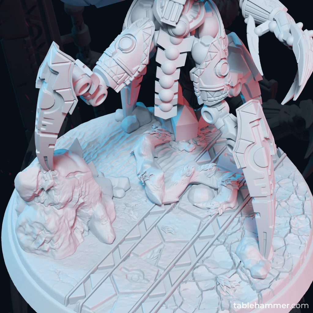 necron lord scorpion hauteur 8 cm 