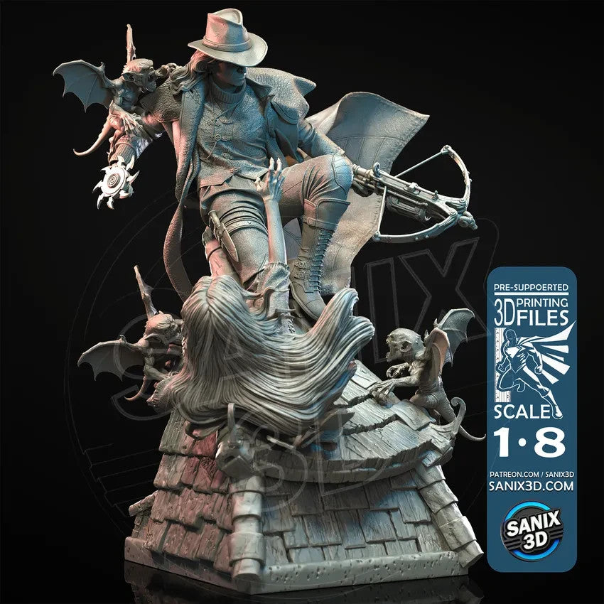 Van Helsing - 30 CM DE HAUT figurine fan art