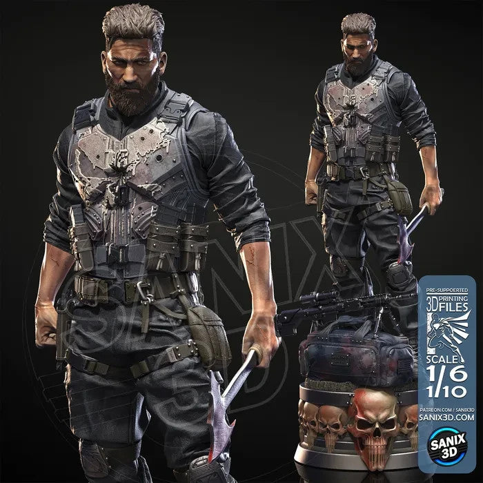 The PUNISHER  22 cm avec la base