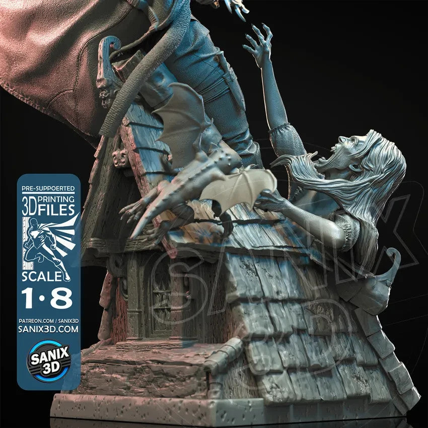 Van Helsing - 30 CM DE HAUT figurine fan art