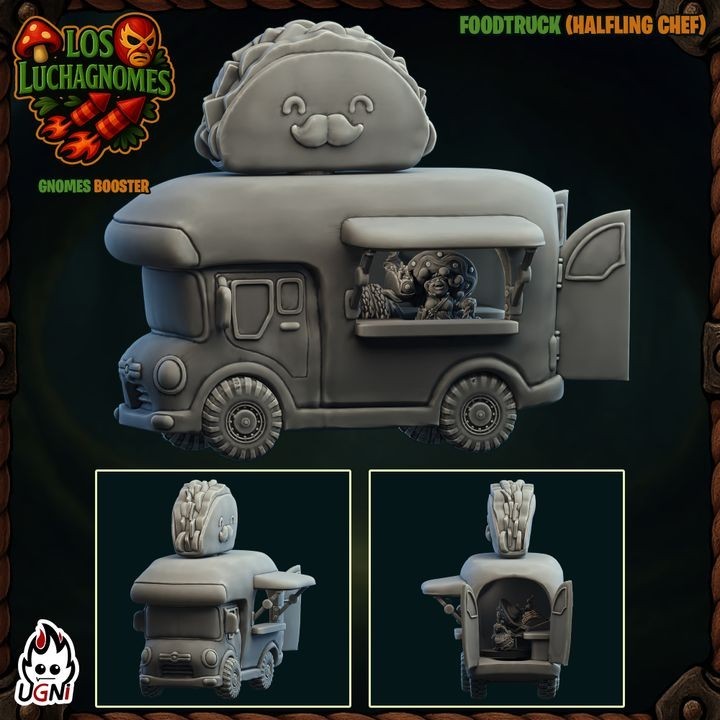 Food Truck equipe gnomes football fantasy