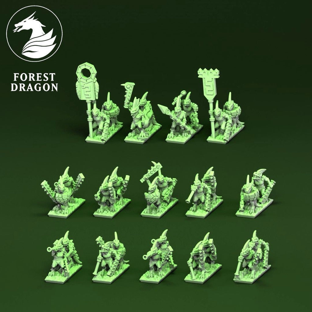 infanterie legere lizard reptilian 10mm