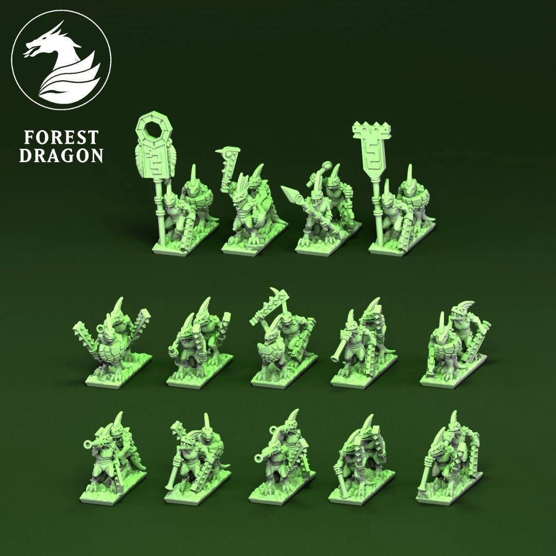 infanterie legere lizard reptilian 10mm