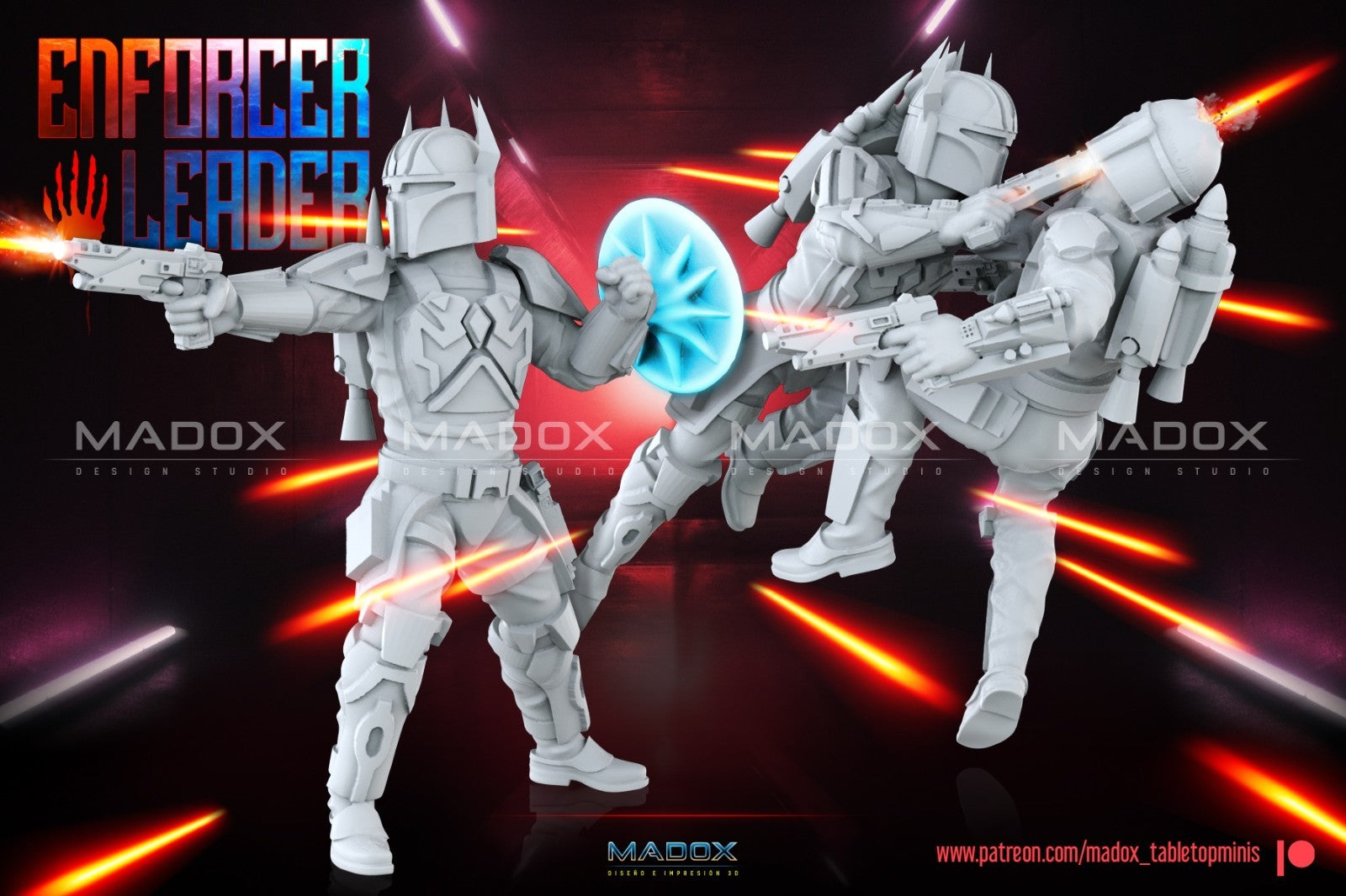 gar saxon enforcer leader 3 figurines
