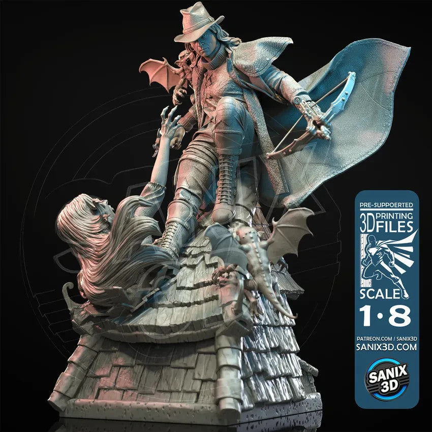 Van Helsing - 30 CM DE HAUT figurine fan art
