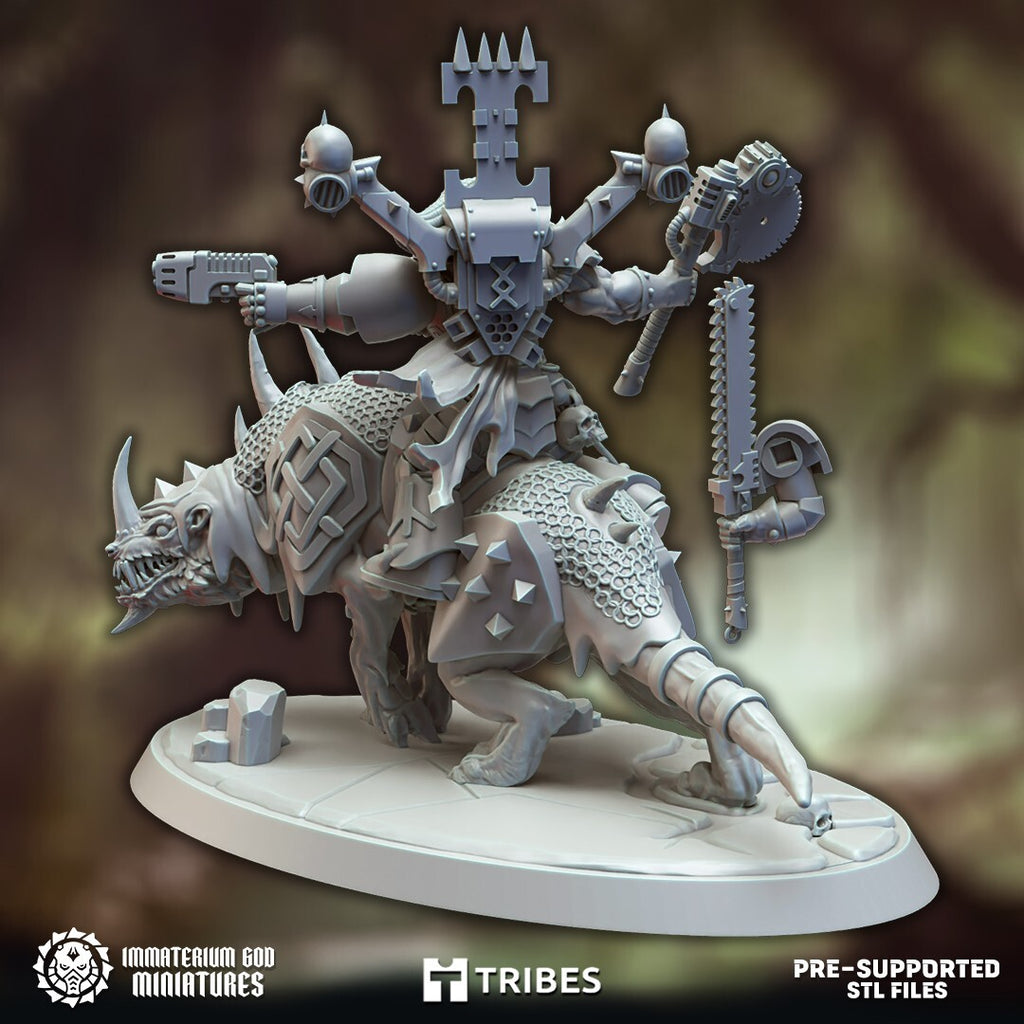 Jarl on Doggernaut  socle 90x52mm w