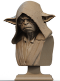 buste dark yoda hauteur 8 cm avec la base