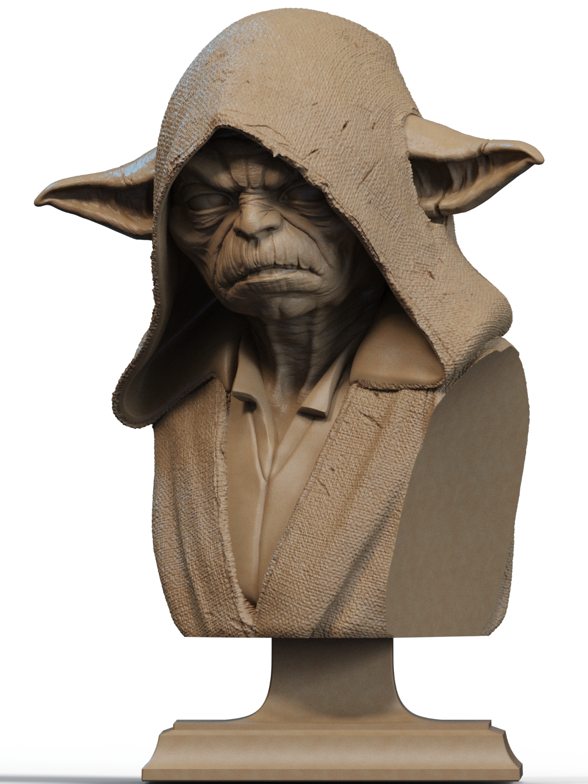 buste dark yoda hauteur 8 cm avec la base