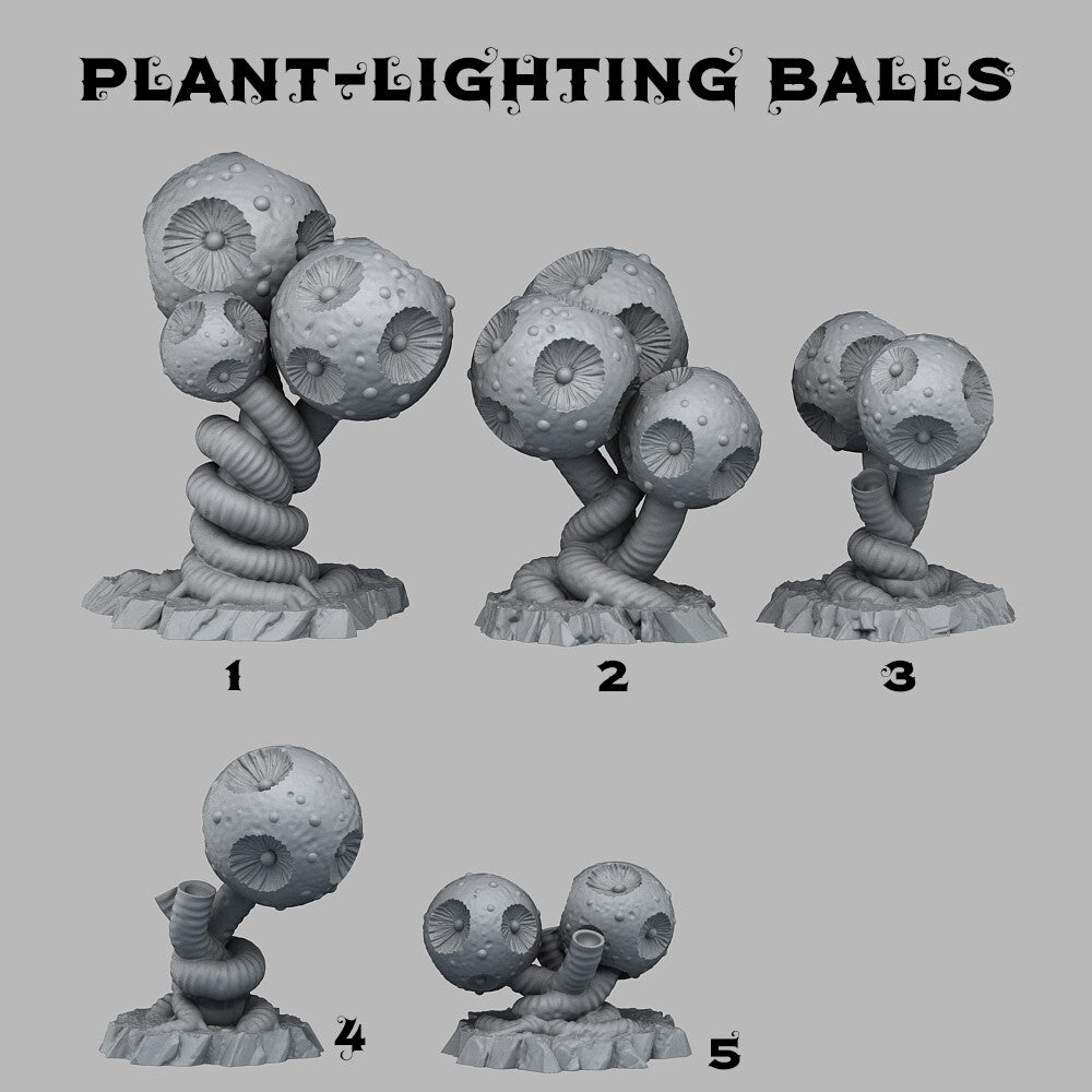 decor 5x plante alien 