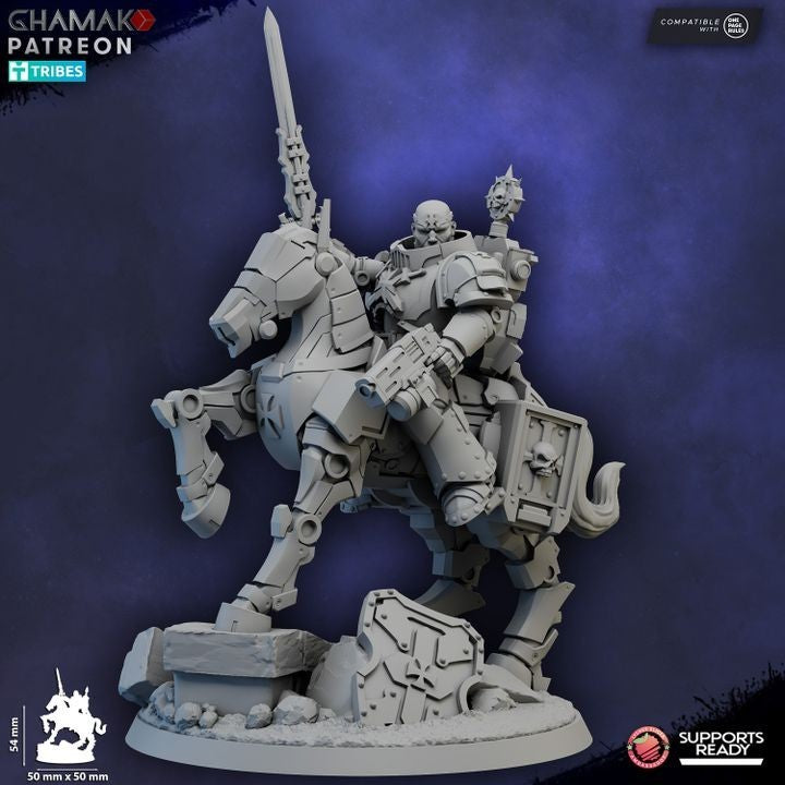 Captain on Mechanized Warhorse