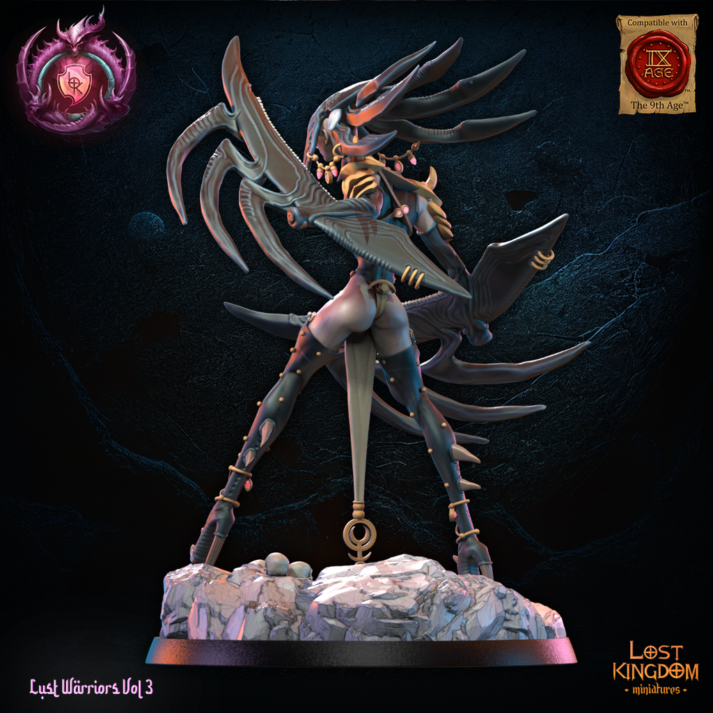 alize guerrier du chaos hauteur 9 cm
