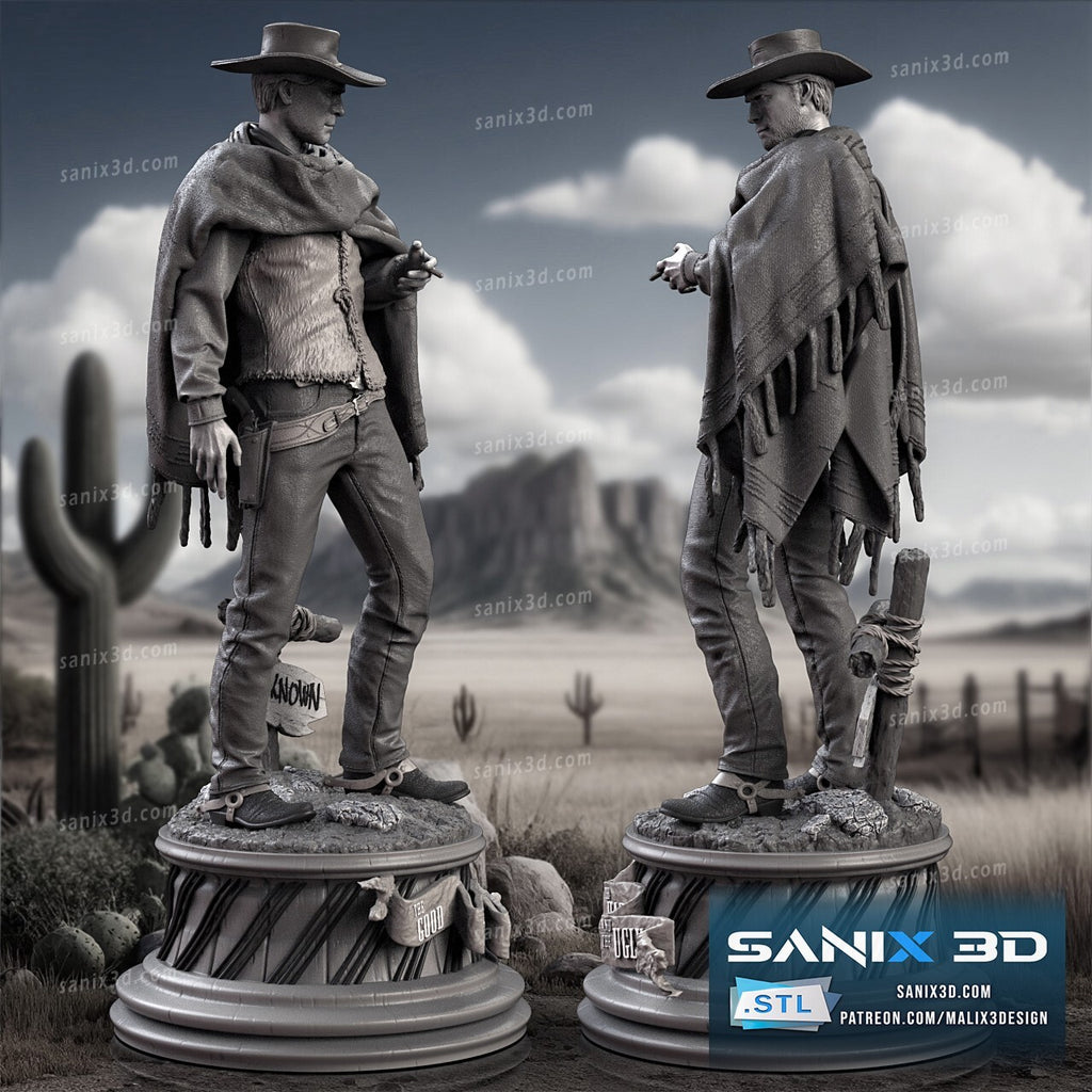 FIGURINE hauteur 32cm Clint Eastwood  figurine fan art