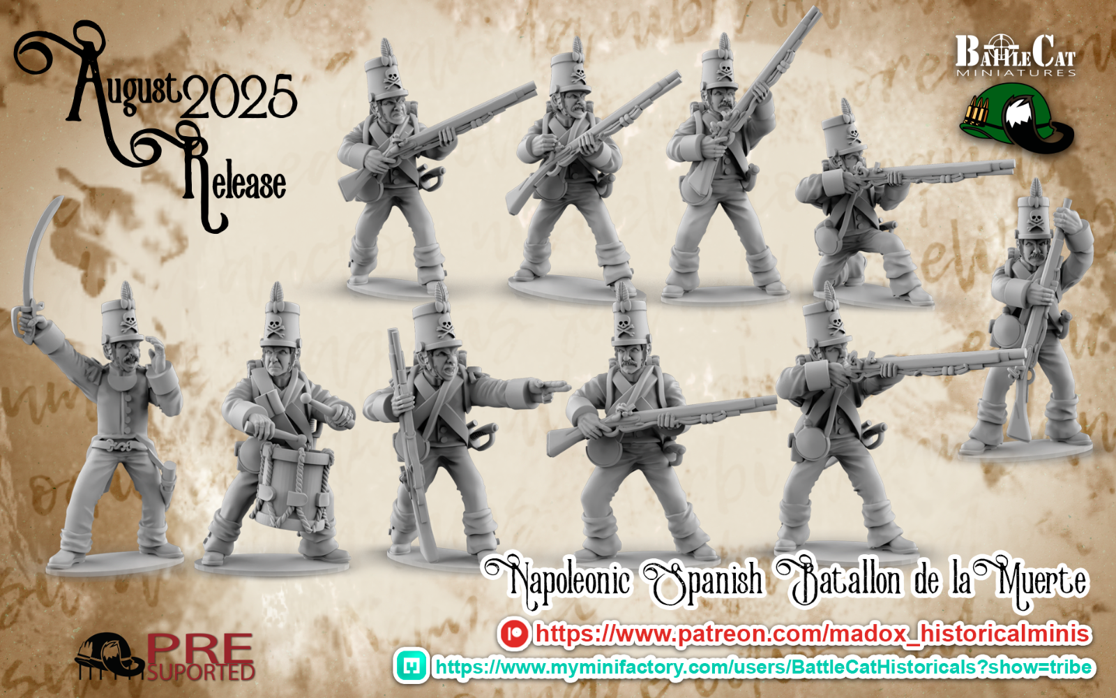 Napoleonic espagnol Batallon de la Muerte 28mm