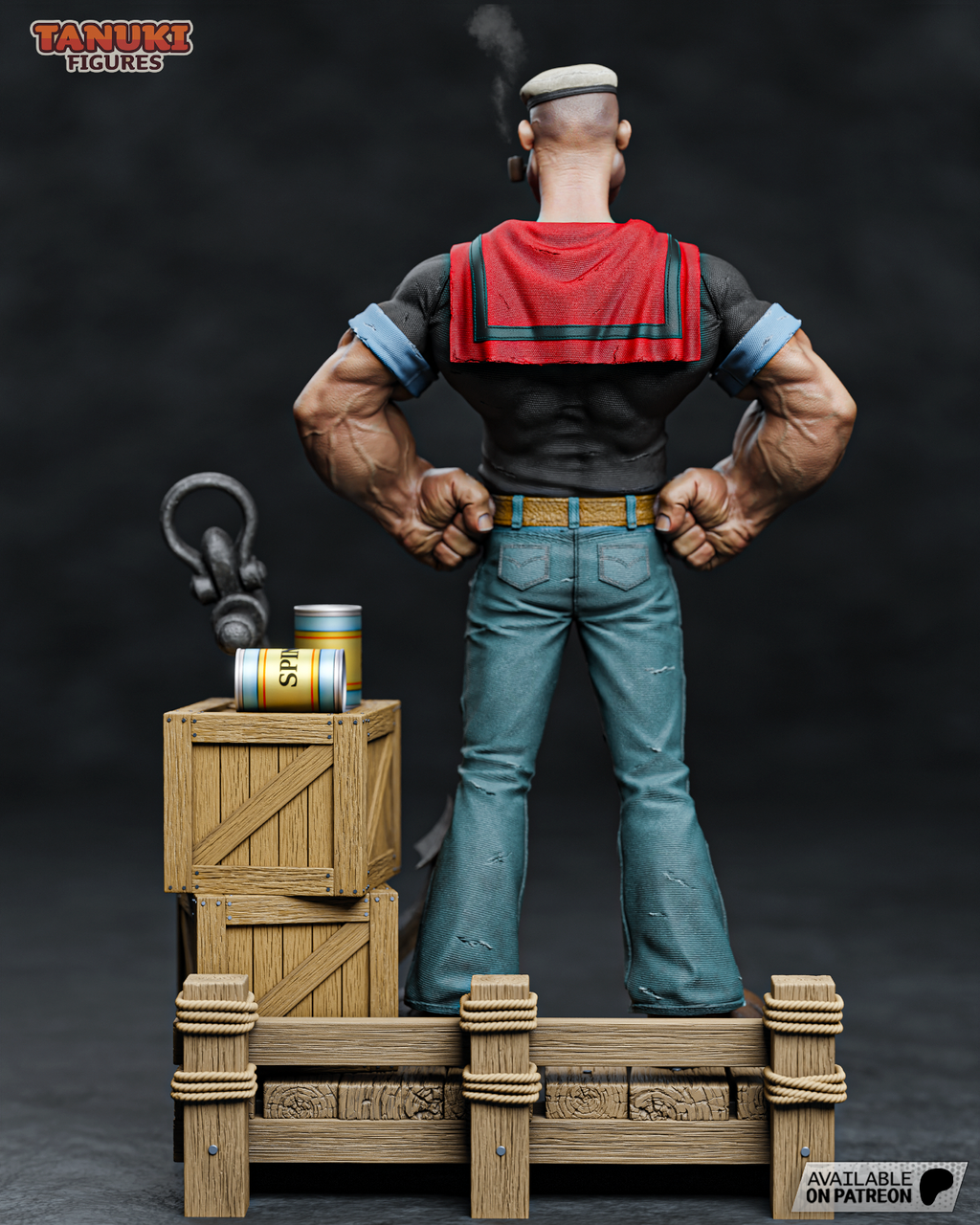 popey  figurine fan art 30 CM
