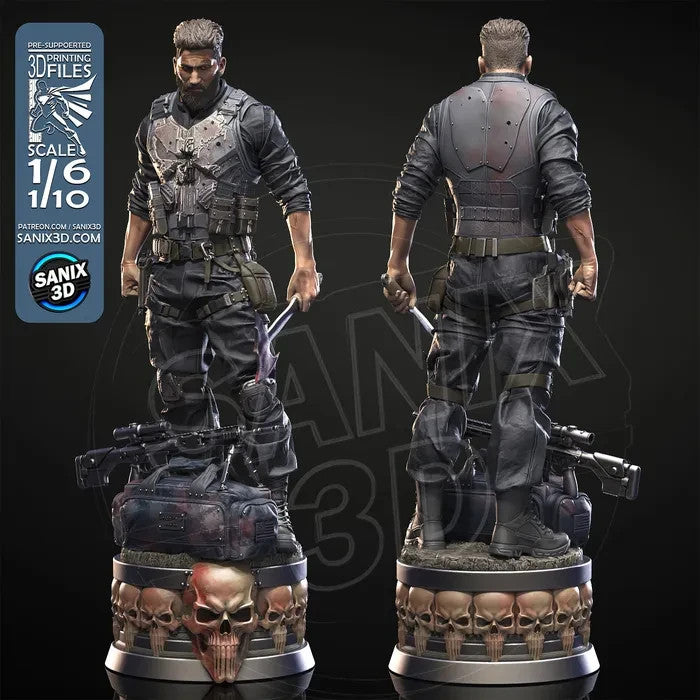 The PUNISHER  22 cm avec la base
