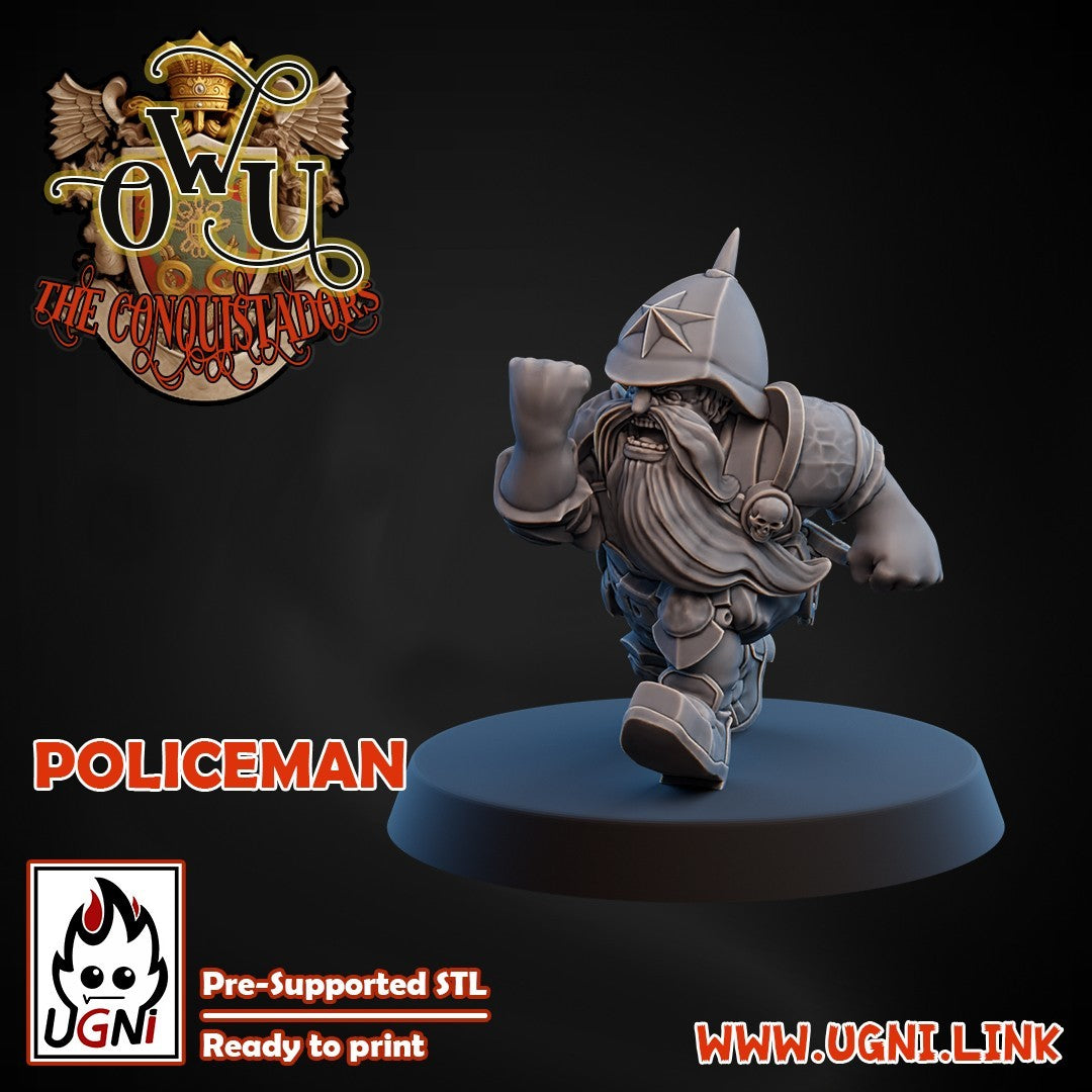 upgrade policeman 2 figurines equipe humaine Fantasy Football