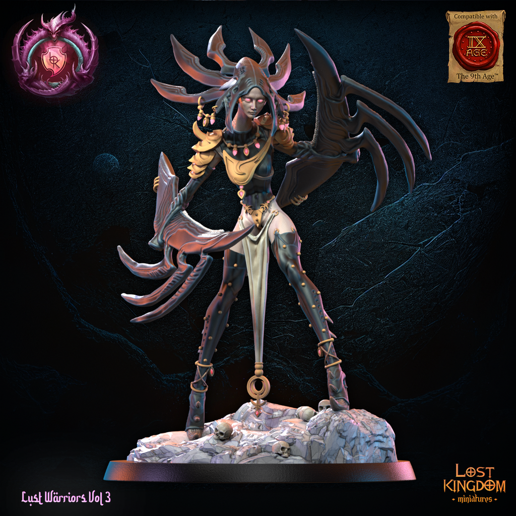 alize guerrier du chaos hauteur 9 cm