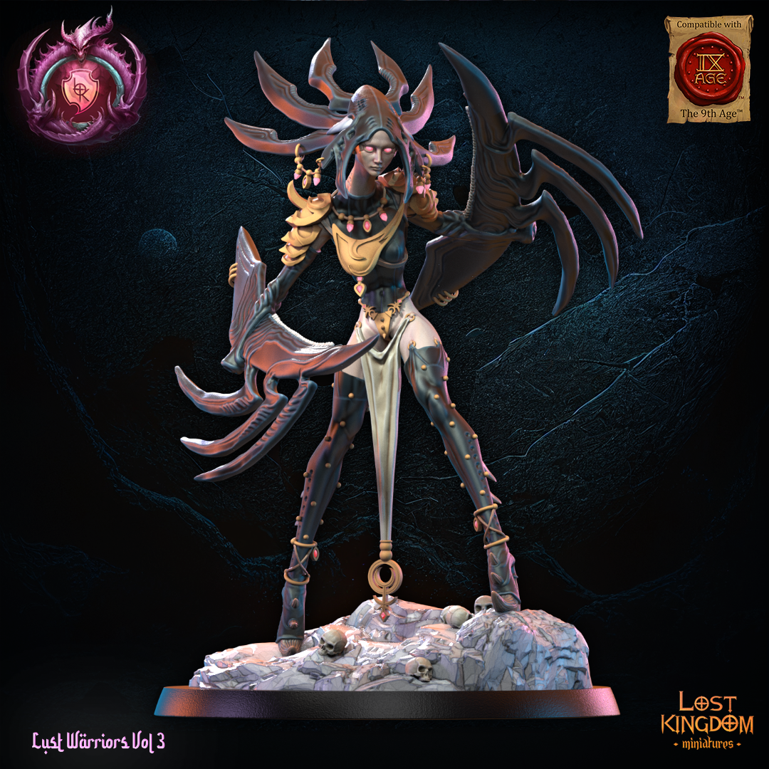 alize guerrier du chaos hauteur 9 cm