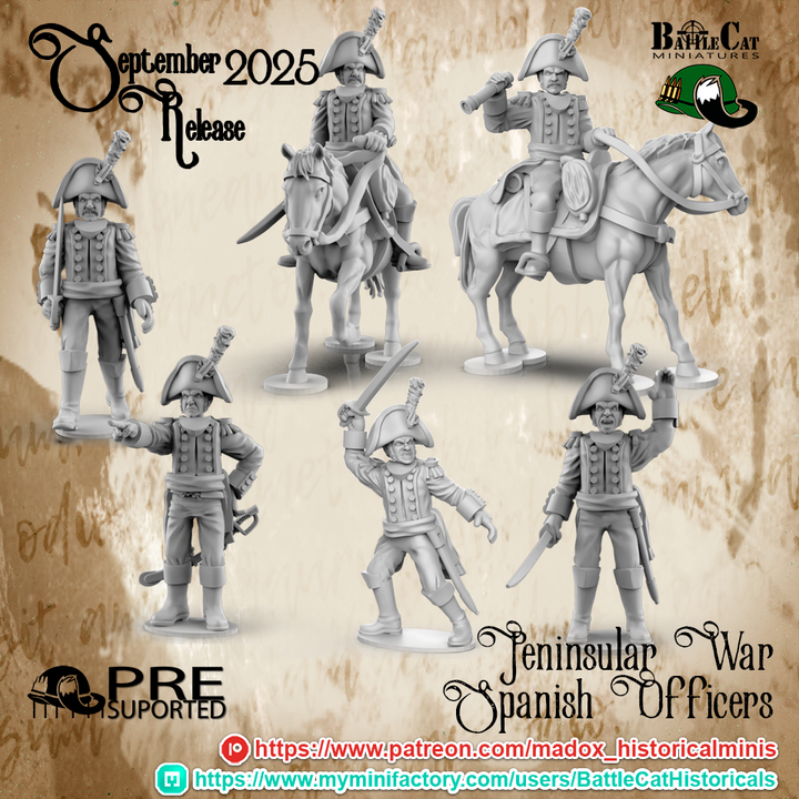 Peninsular War Spanish Officers 28mm