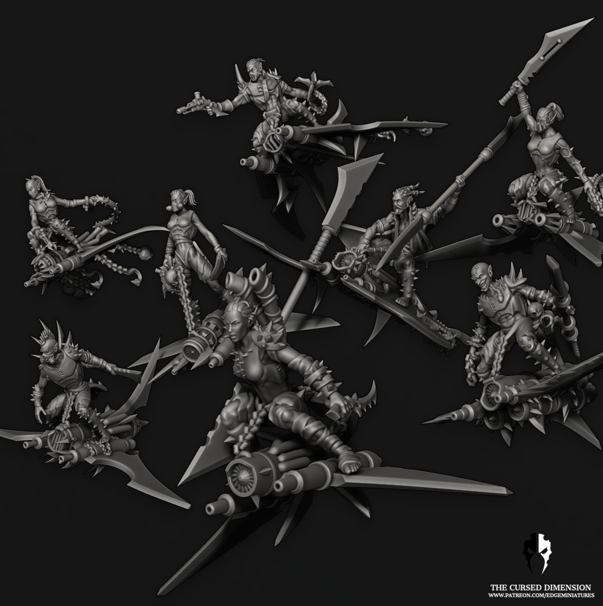 8 Hellion elfes noire