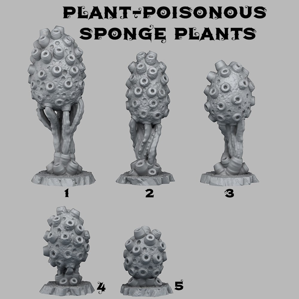 decor 5x plante alien