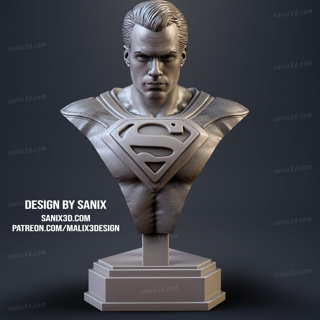 buste superman de 10 cm, buste fan art