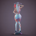 Sweet nurse figurine fan art 13 CM