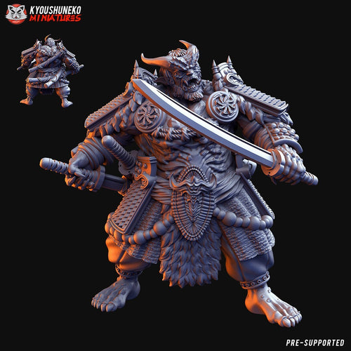 1 samourai oni 6cm de haut