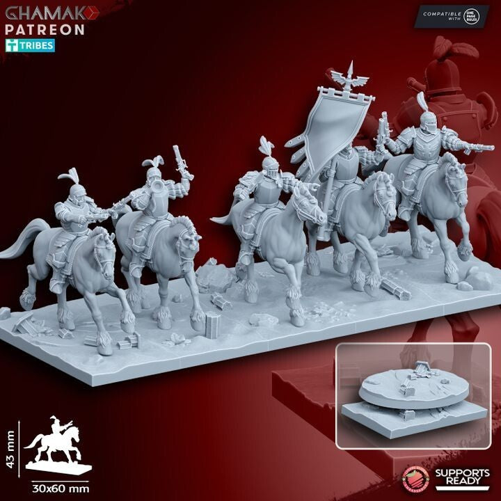 5 Mounted Pistoliers/Handgunners