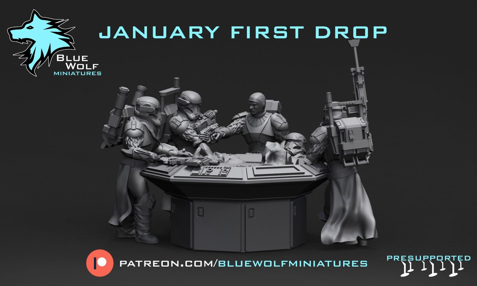 qg winter troop holo table compatible star wars legion