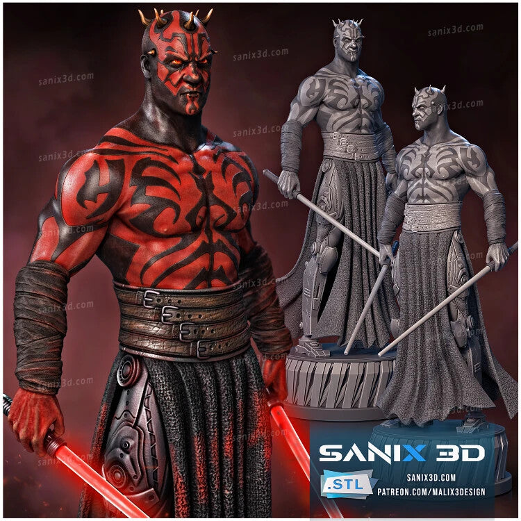 FIGURINE DE 22CM DE HAUT darth maul  figurine fan art