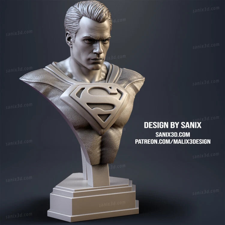 buste superman de 10 cm, buste fan art
