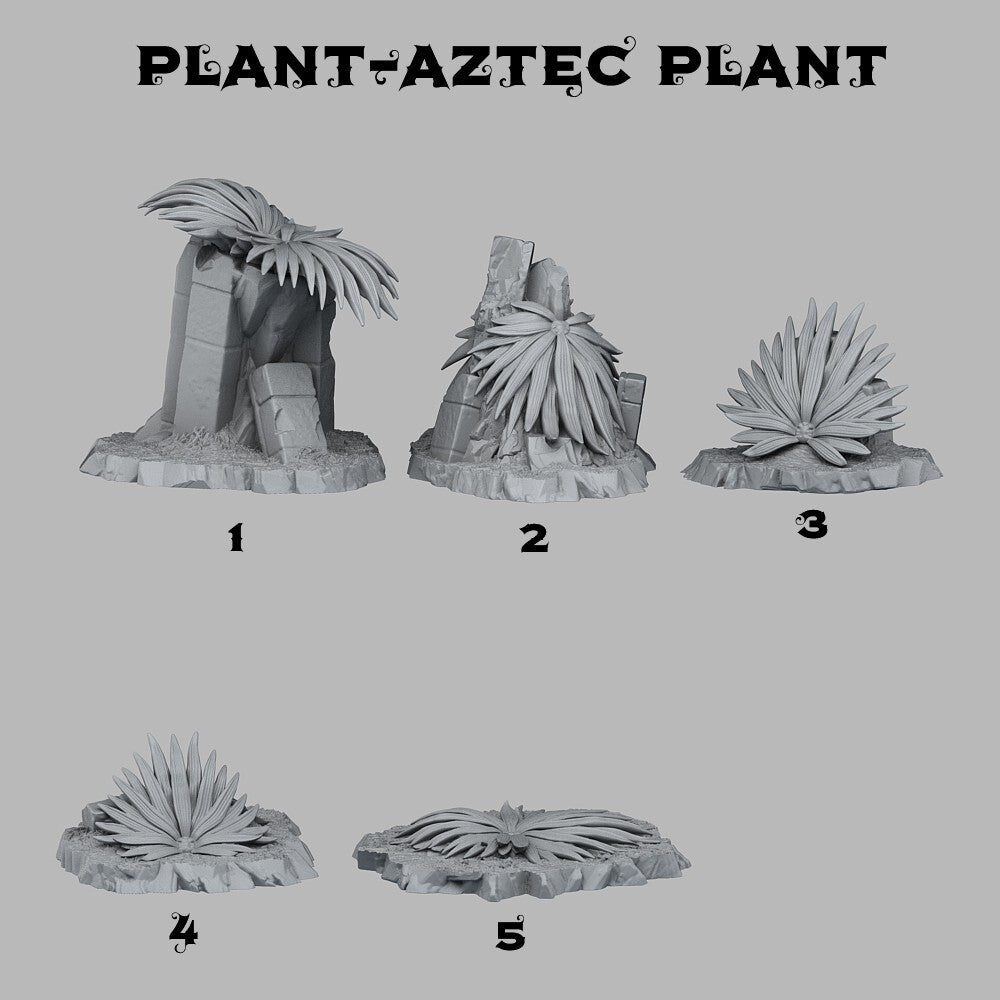 decor 5x plante alien
