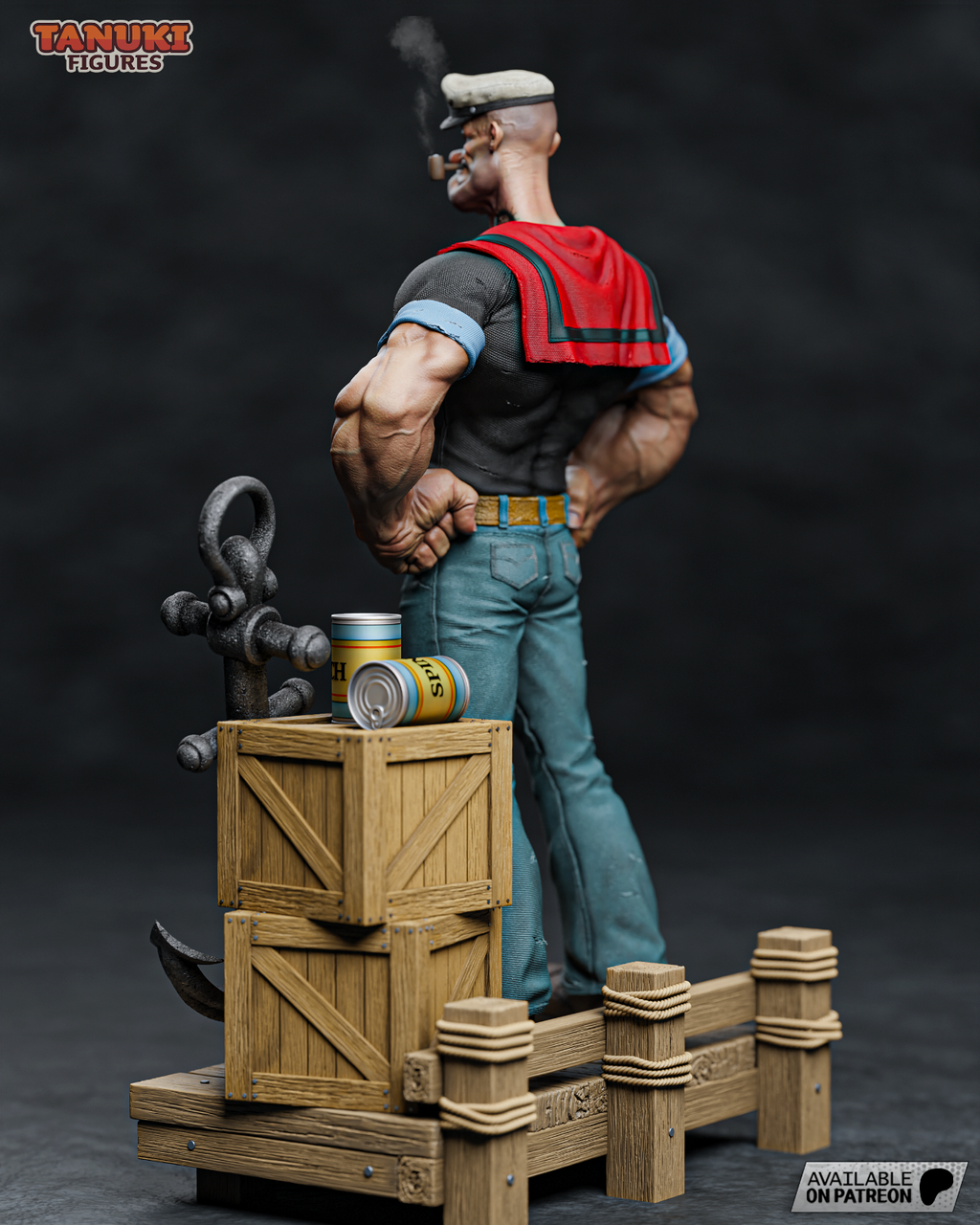 popey  figurine fan art 30 CM